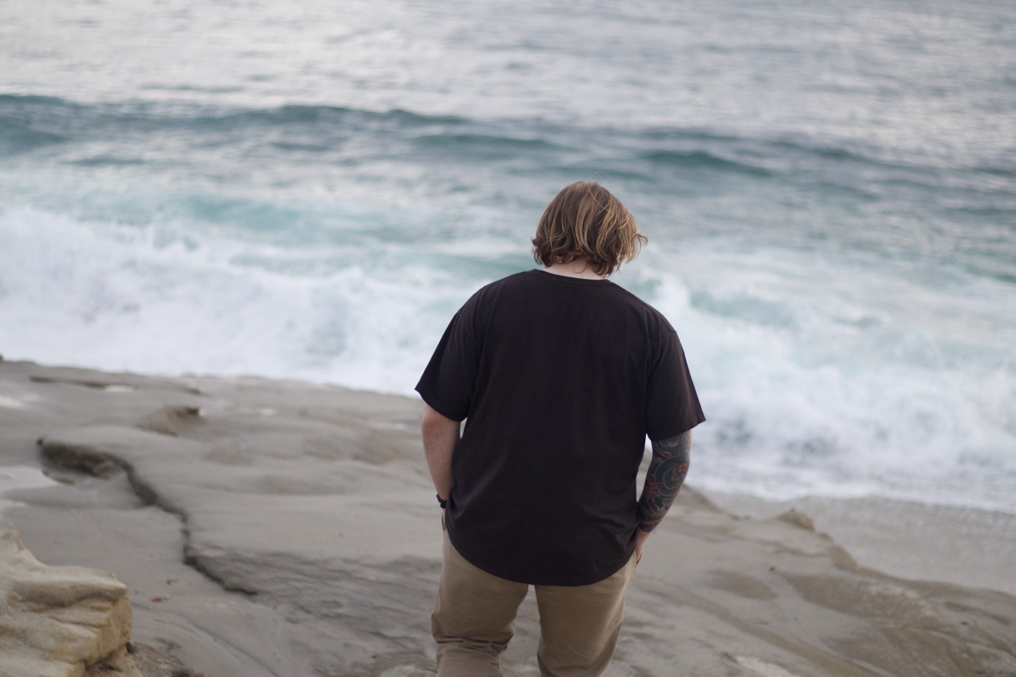 Portrait at the Oceanside coast